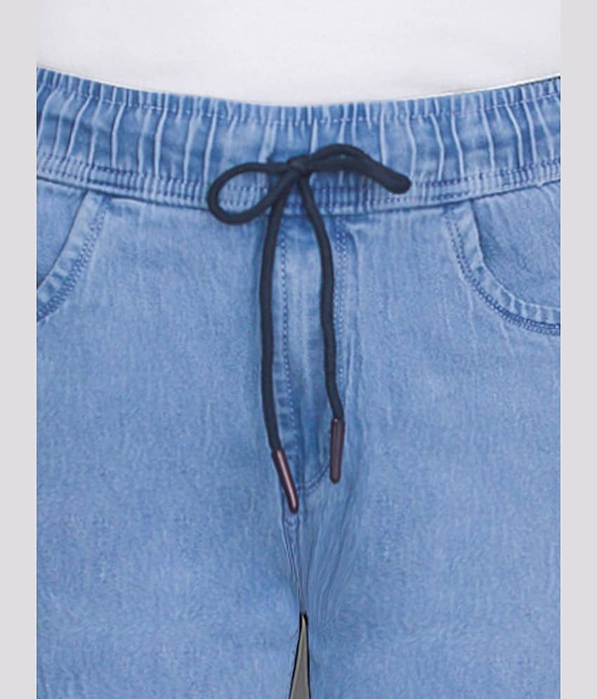 plounge Blue Denim Men's Shorts ( Pack of 1 ) view 2