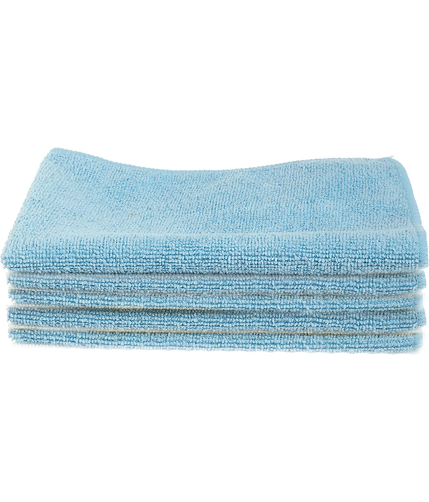 SIAGO - Blue 340 GSM Microfiber Cloth For Automobile ( Pack of 4 ) view 2