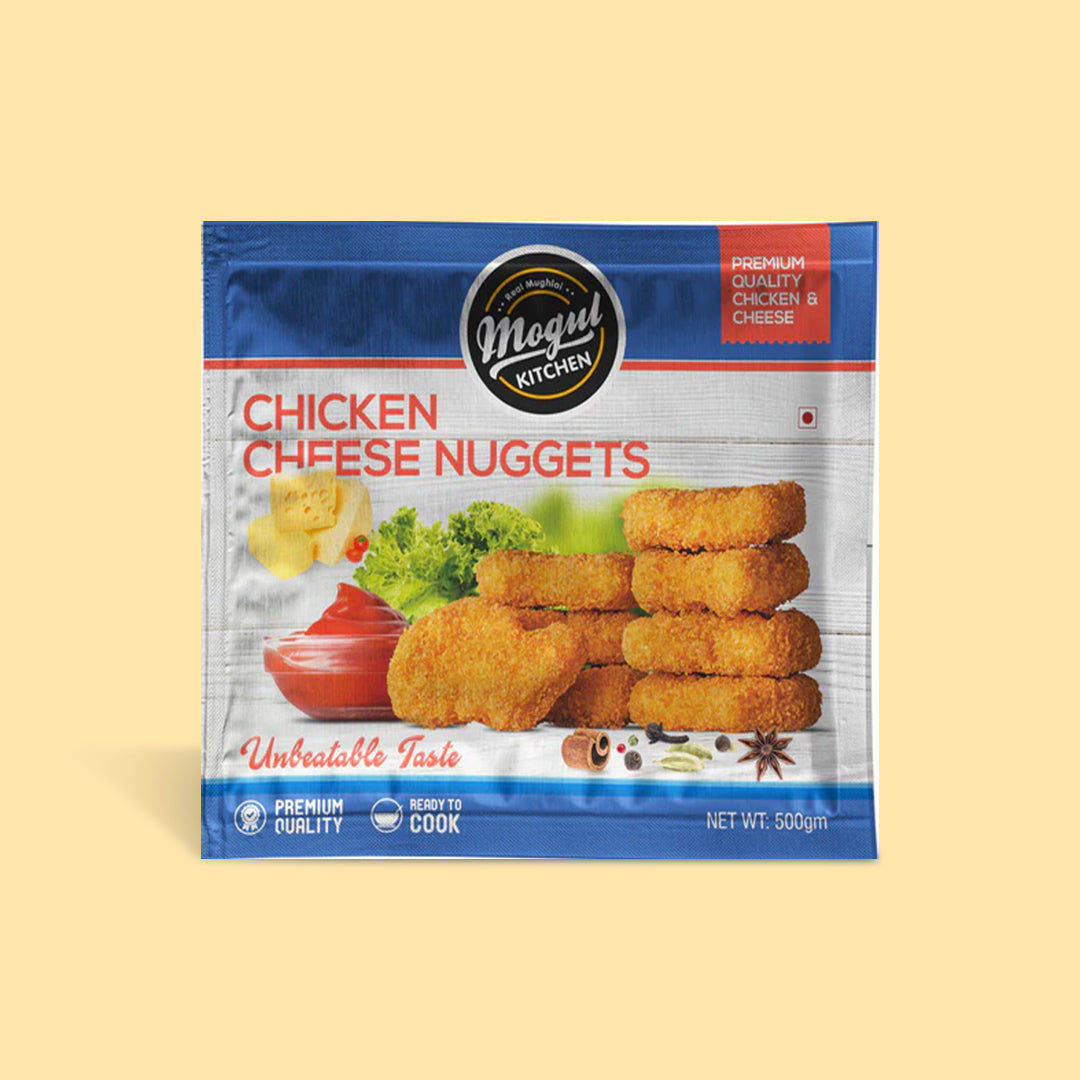 Mogul Kitchen Chicken Cheese Nuggets, 500 gm