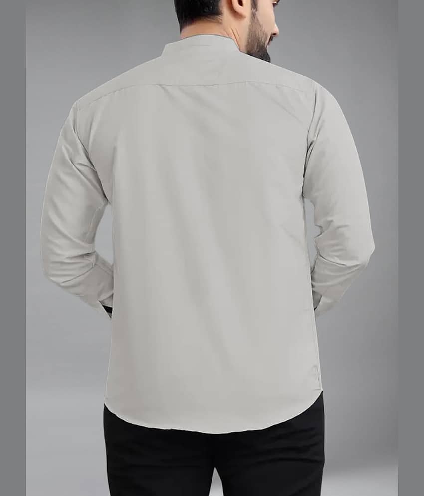 Apektra Cotton Blend Slim Fit Solids Full Sleeves Men's Casual Shirt - Coffee ( Pack of 1 ) view 2