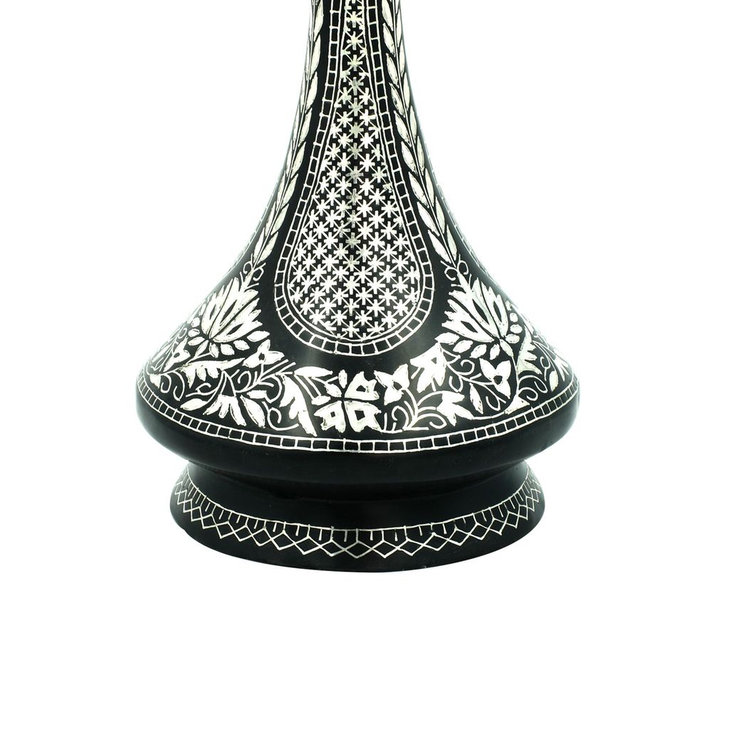 Bidri Shanay Vase Sheet Work Antique (1TMTDCOKA09776) view 2