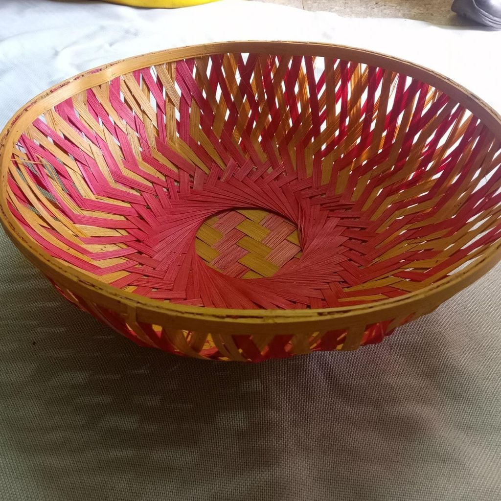 Red and Yellow Geometric Design view 2