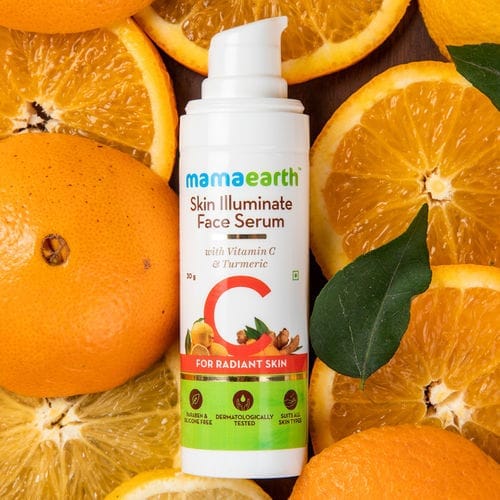 Mamaearth Skin Illuminate Face Serum With Vitamin C & Turmeric For Radiant Skin (30g) view 2