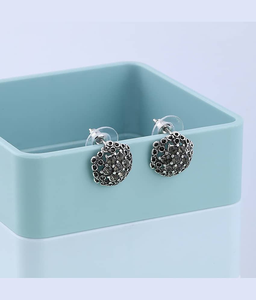 SILVER SHINE Charm Party Wear Stud Earring For Women Girl view 2