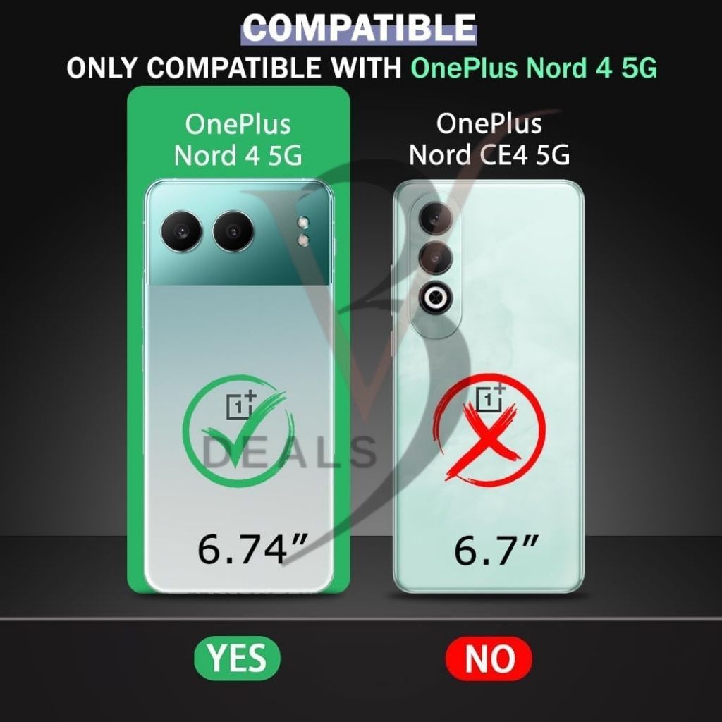 V3Deals Compatible OnePlus Nord 4 5G Matte Silicone Back Cover Matte silicone back cover with raised camera & screen edges for enhanced protection against drops, scratches and dust. view 2
