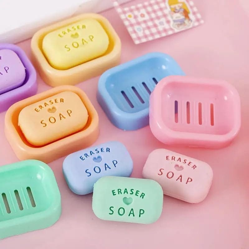 Soap Shape Kids Eraser for School and Gifting Imported erasers view 2