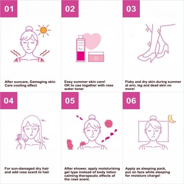 Elecsera Pure & Natural Rose Water- For Cleanse, Moisturize, Refresh & Glow Face (100 ml) view 2