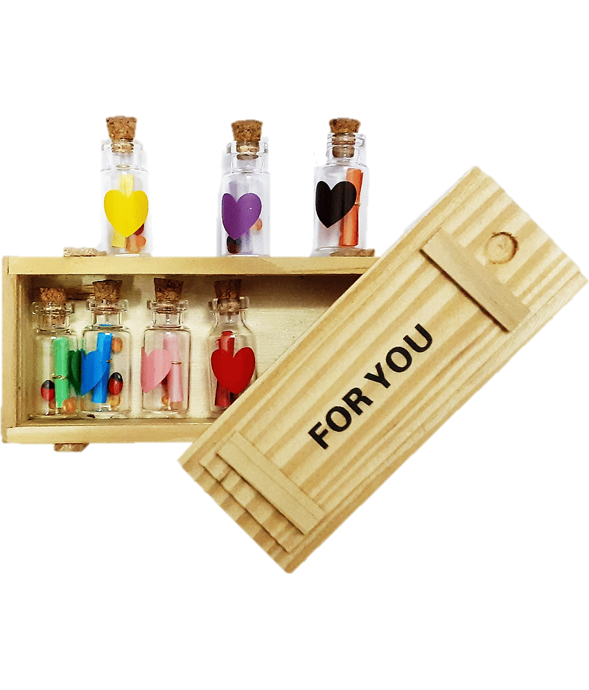 AFTERSTITCH Glass Valentine Hamper Multicolour - Pack of 7