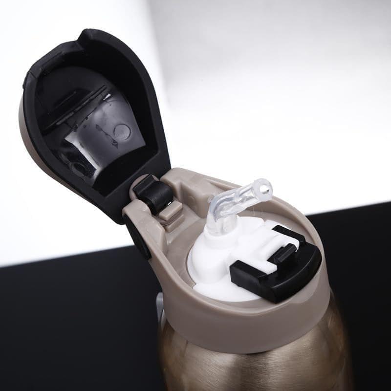 The Ubals Stainless Steel Double Wall Vacuum Insulated BPA Free Water Bottle with Sipper 500 ml view 2