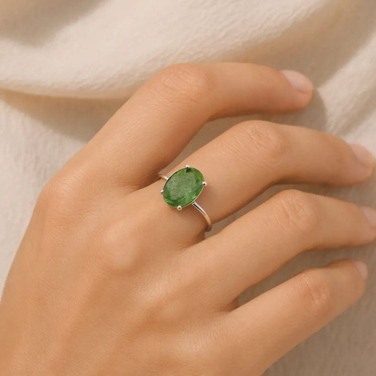 Green Aventurine Adjustable Ring शिक्षा और करियर के लिए view 2