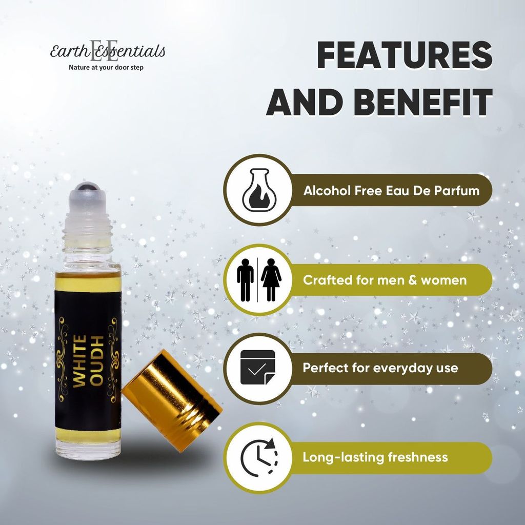 White oud attar Mukhallat Non Alcoholic Roll-On Attar Perfume 8 ml view 2