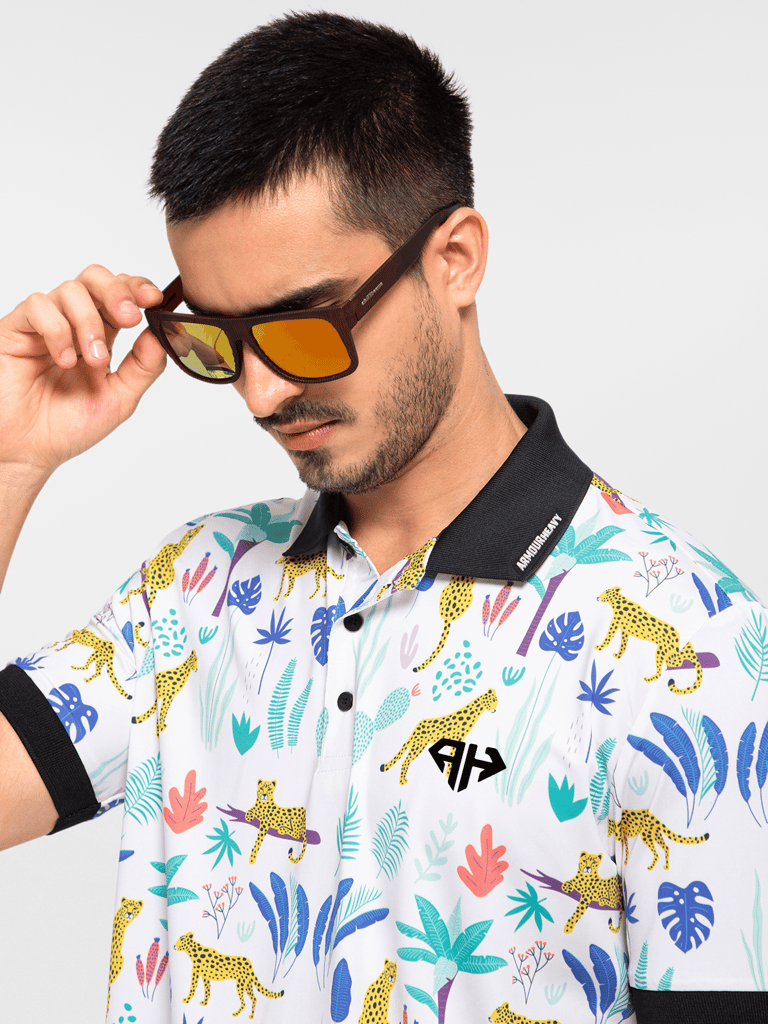 AH Ultra - Leopard & Tropical Fun Polo view 2
