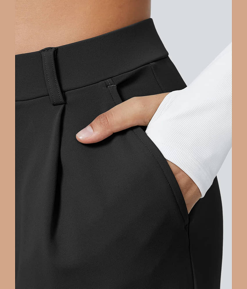 Addyvero Pack of 1 Polyester Straight Women's Casual Pants ( Black ) view 2