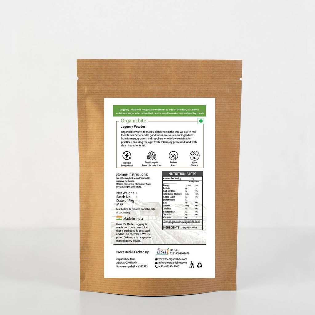 Organic Sugarcane Jaggery Powder view 2