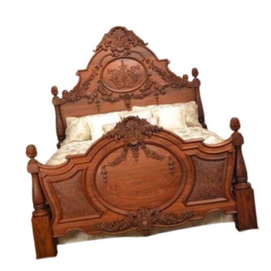 Wooden Art Work Bed view 2