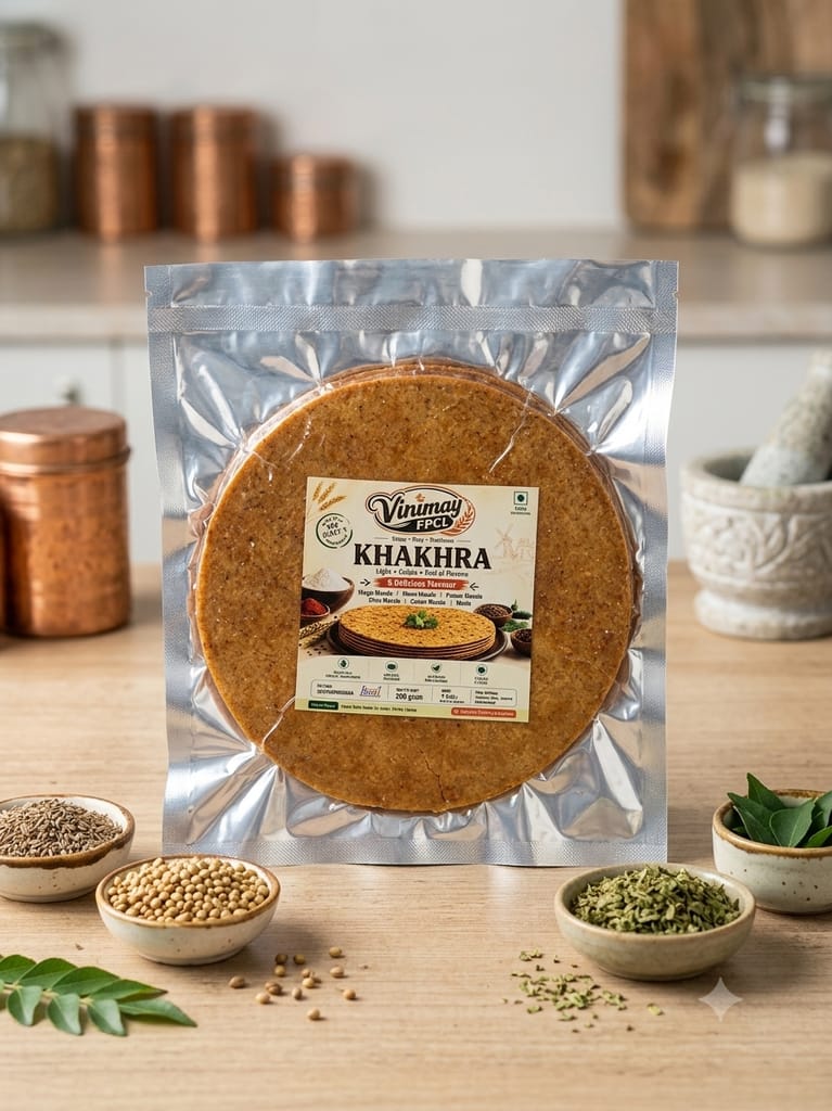 Vinimay Brand - Vacuum Pack Jeera Masala Khakhara - 200 gram