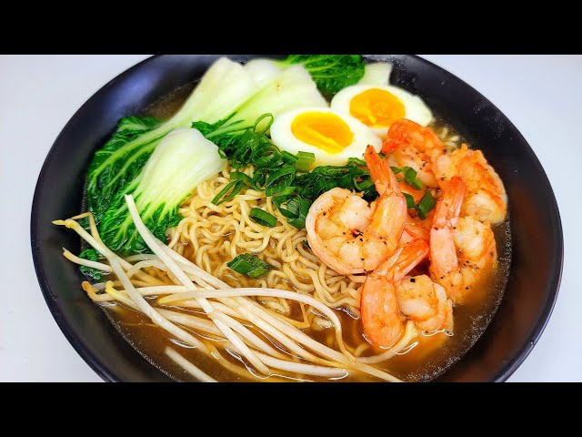 Grilled prawn ramen