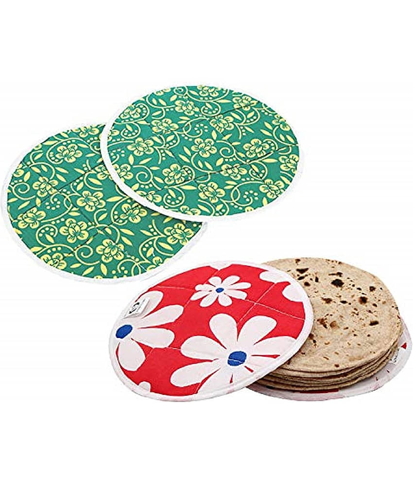 4 Pieces Roti Cover/Chapati Cover/Roti Rumals (Multicolour) view 2