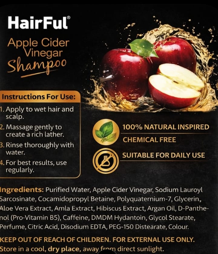 HairFul Apple Cider Vinegar Shampoo | view 2