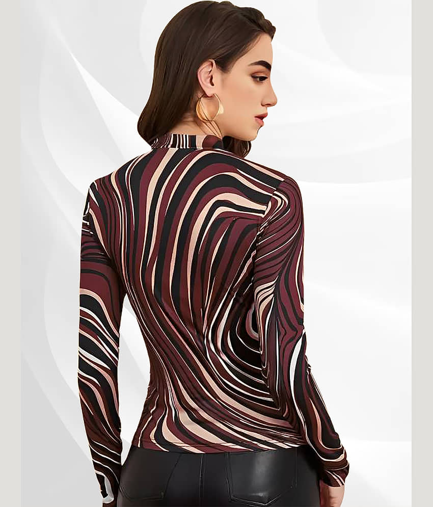 Dream Beauty Fashion Women's Polyester Regular Top ( Black ) view 2