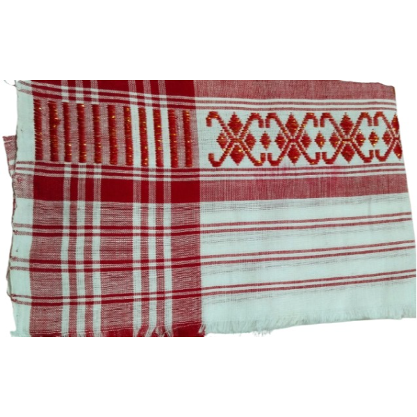 ASSAMESE TRADITIONAL GAMUSA view 2
