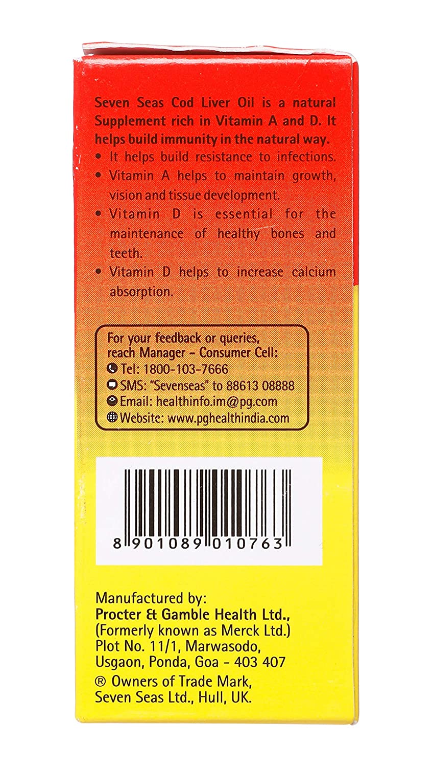 Seven Seas Original Cod Liver Oil 100 Capsules view 2