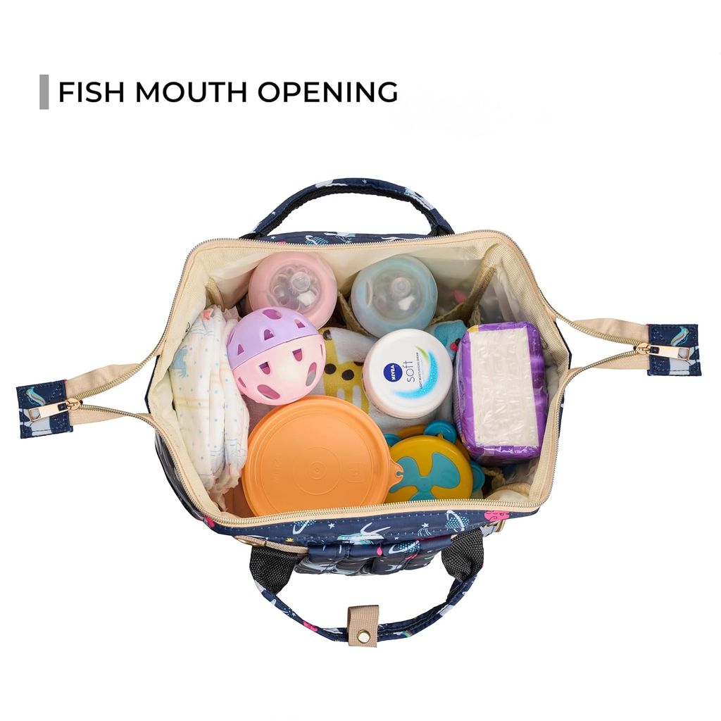 Pink Diaper Backpack for Moms – Stylish & Spacious Baby Bag view 2