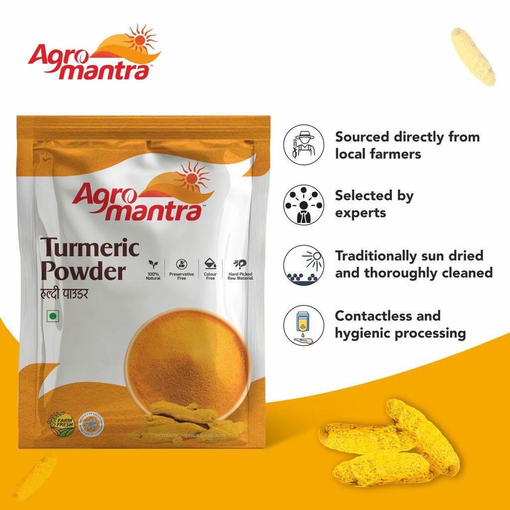 Agro Mantra Turmeric And Coriander Powder 500gm Each view 2