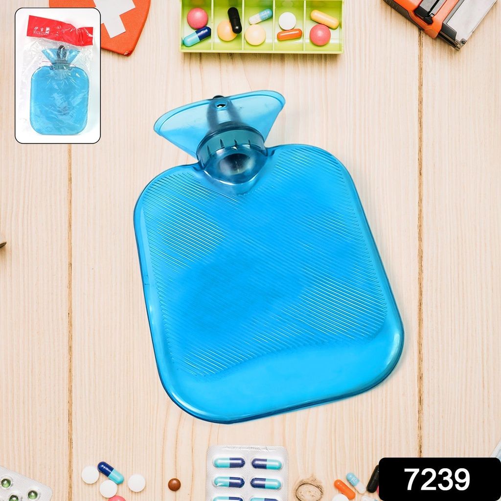 Transparent Personal Care Rubber Hot Water Heating Bag for Pain Relief (Small) view 2