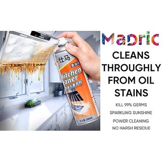Multipurpose gas Foam Cleaner Kitchen Cleaner|Oil & Grease Stain Remover Chimney Spray| Bubble Cleaner All Purpose Foam Degreaser Spray |for Kitchen 500ML view 2