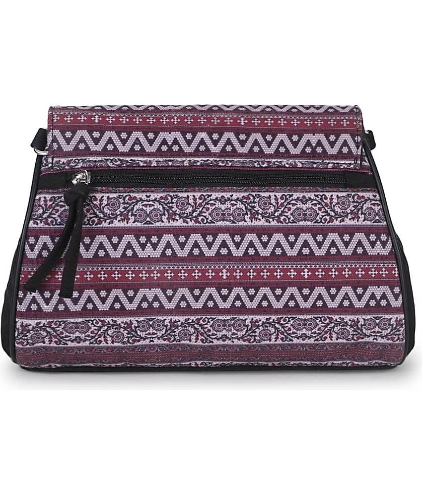 Anekaant Sling Bag Fabric Set of 1 ( Wine ) view 2