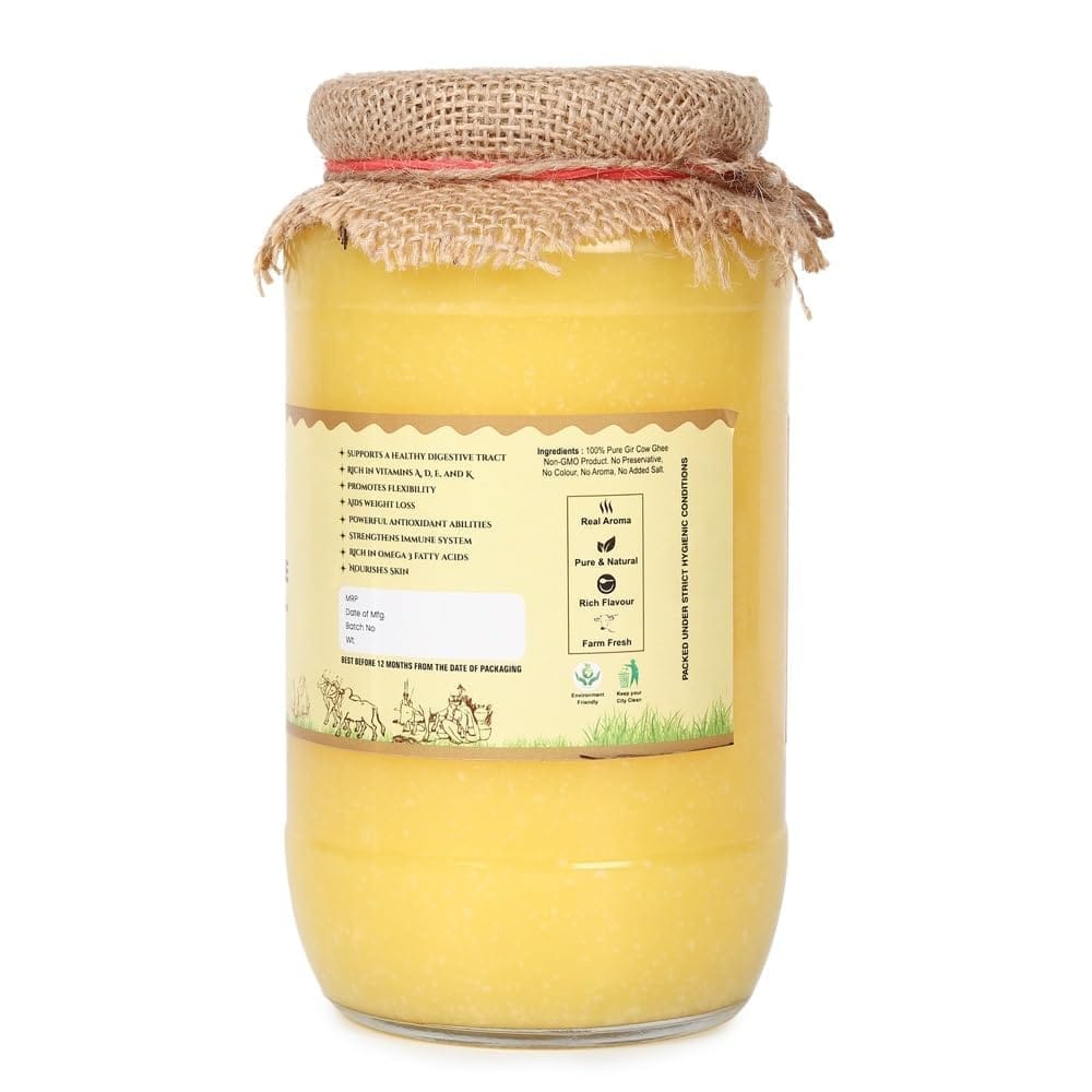 Rural Roots A2 Cow Ghee 1kg | Pure Desi Ghee| Authentic Bilona Method | Healthy & Nutritious for Family view 2