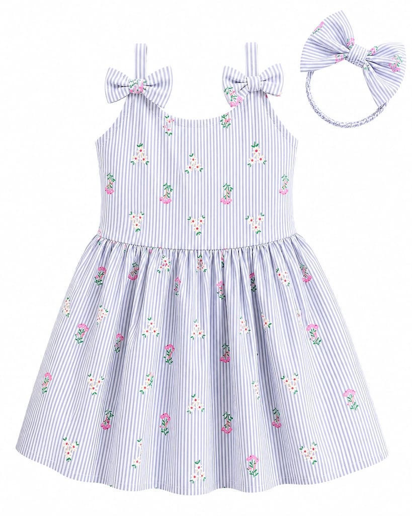 Bugyboo little blooms striped floral frock