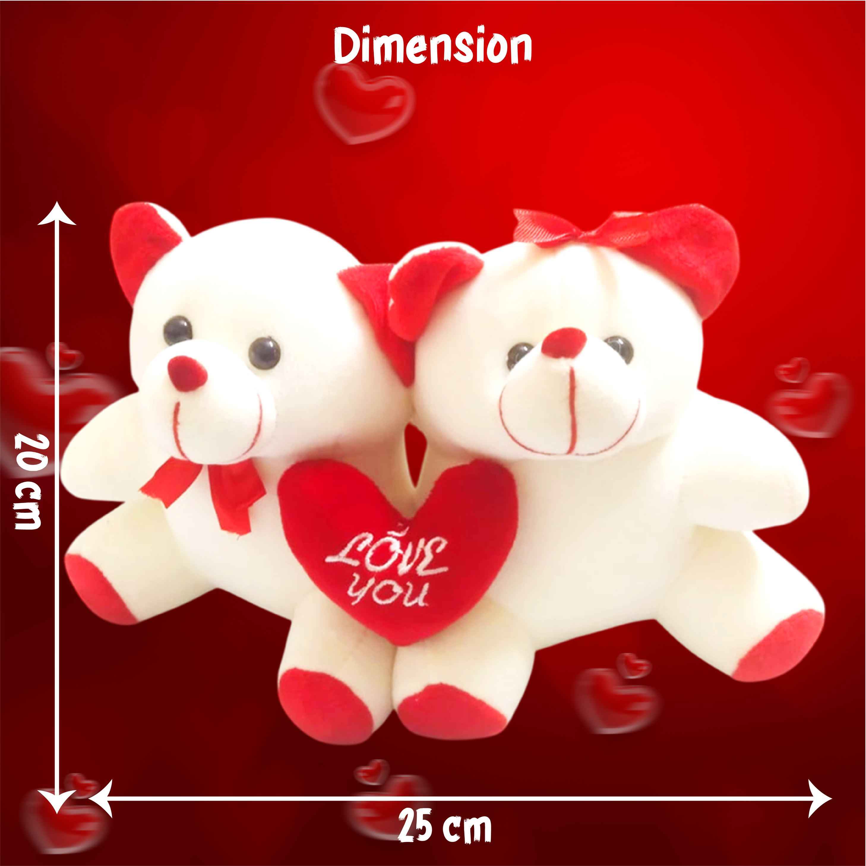 PlayMagic Teddy Bear with Heart - 25 cm view 2