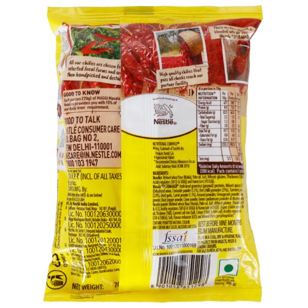 Maggi 2 Minute Masala Noodles 70 Gms view 2