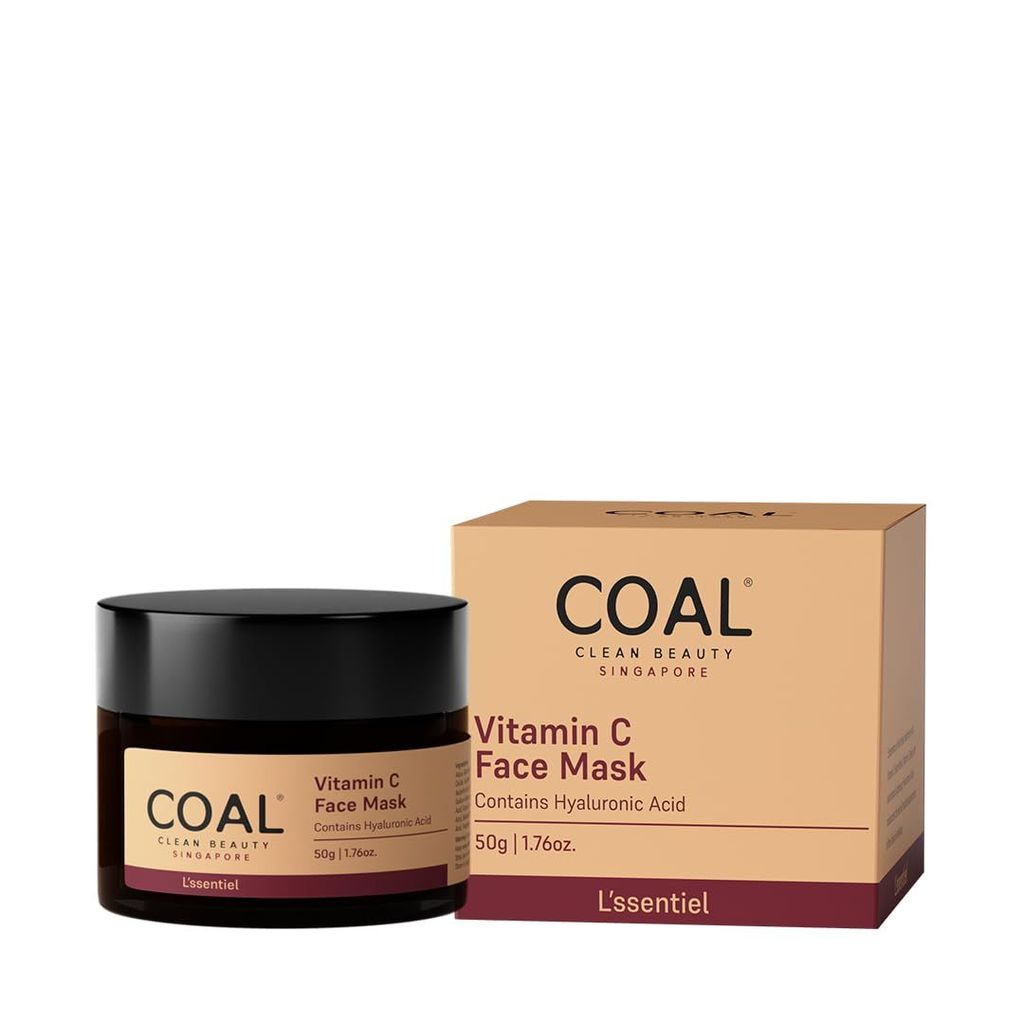 COAL Clean Beauty Vitamin C Face Mask with Hyaluronic Acid & Mango Extract | Bright & Glowing Skin | Women | All Skin Types | 50g view 2