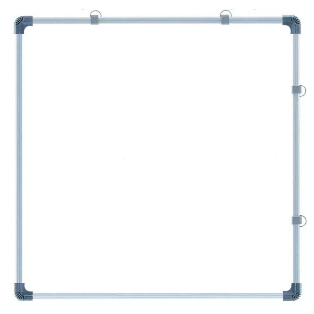 A2DR Non-Magnetic (2 x 2 Feet) Double-Sided 2in1 White Board & Green Chalk Board Quality with Hanging Hooks