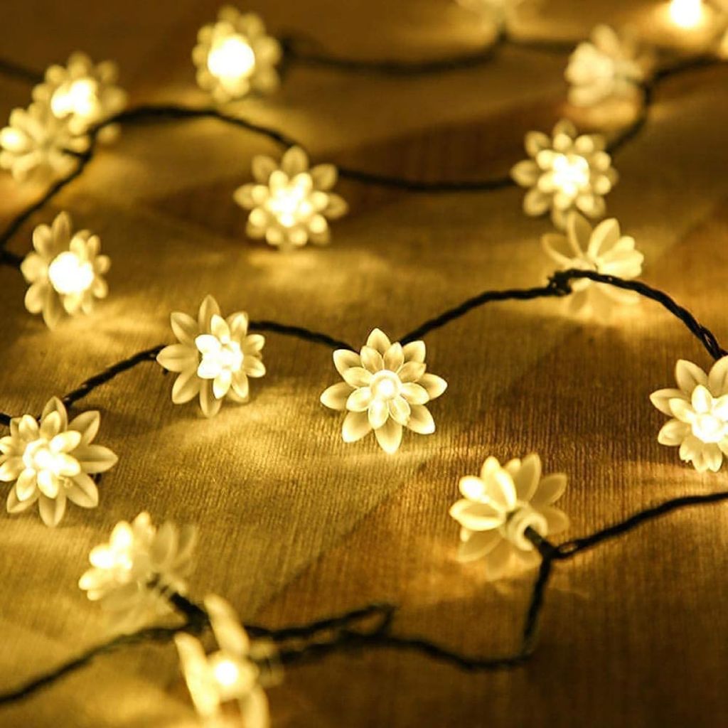 GLOWSERIE Floral LED String Lights Warm White Decorative Lighting view 2