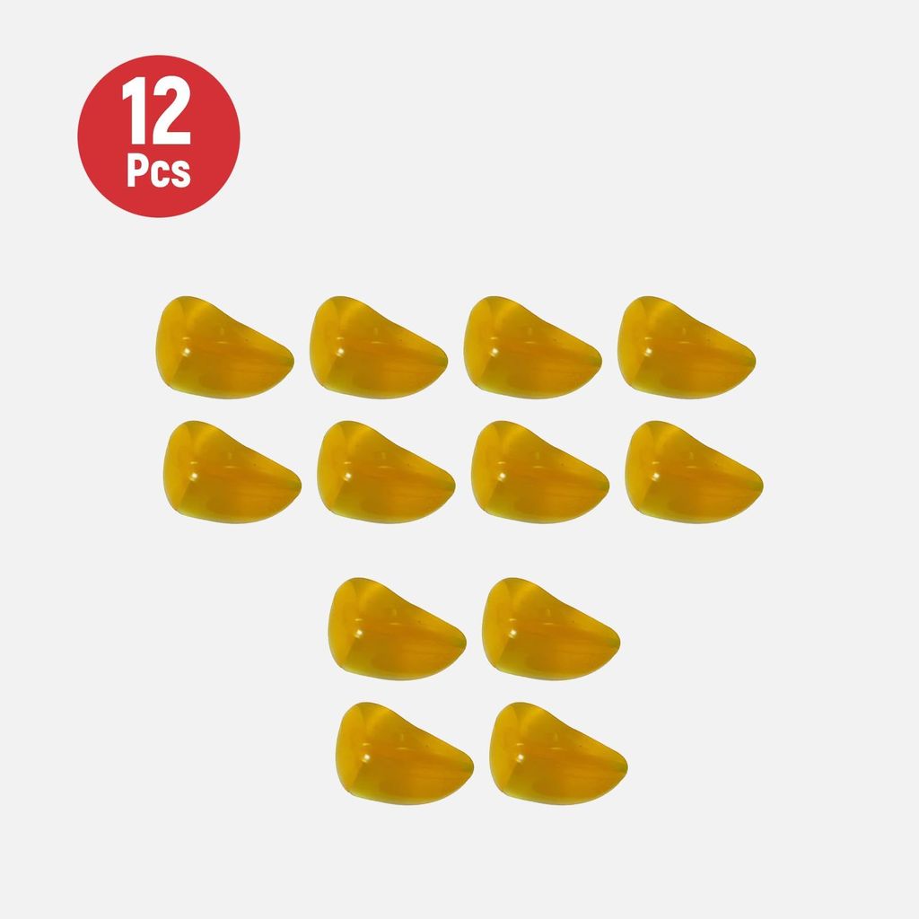 Safe-O-Kid Tear Drop Colorful Corner Caps - Yellow - Pack of 12 view 2