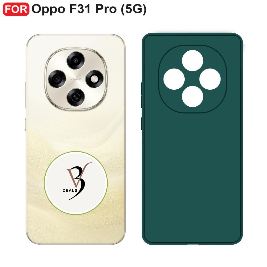 V3Deals Imported Protective Phone Case Compatible for Oppo F31 Pro 5G, Shockproof Design with Raised Camera and Screen Edges, Soft Flexible Silicon Material, Slim Fit with Non-Slip Matte Finish view 2