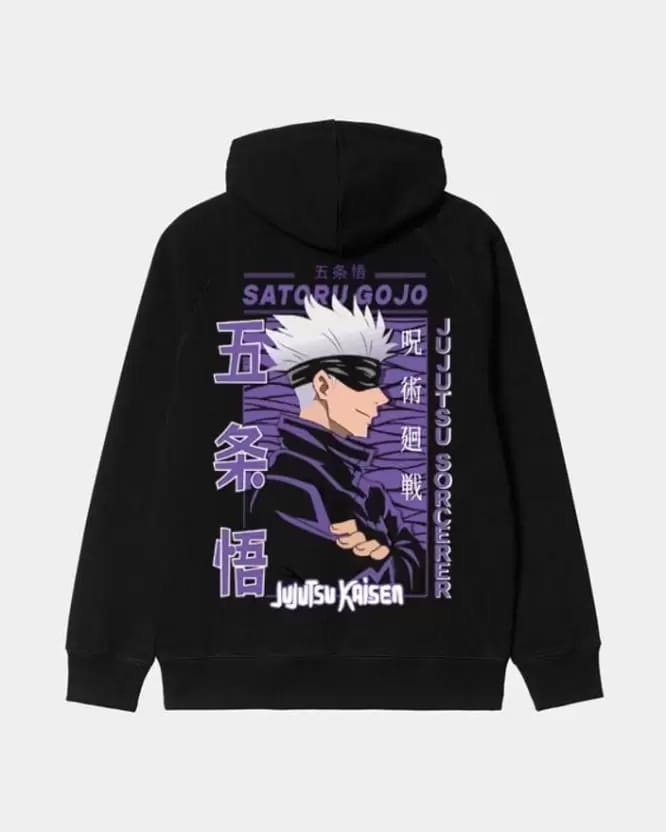 Jujutsu Kaisen Satoru Gojo Black Anime Graphic Hoodie view 2