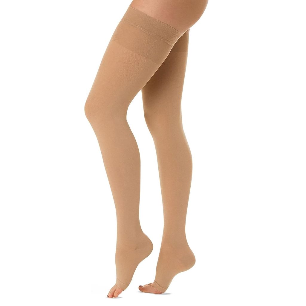 Ezyfit Medical Compression Stocking Thigh Length for Varicose Veins Class 2 with Silicone Band view 2