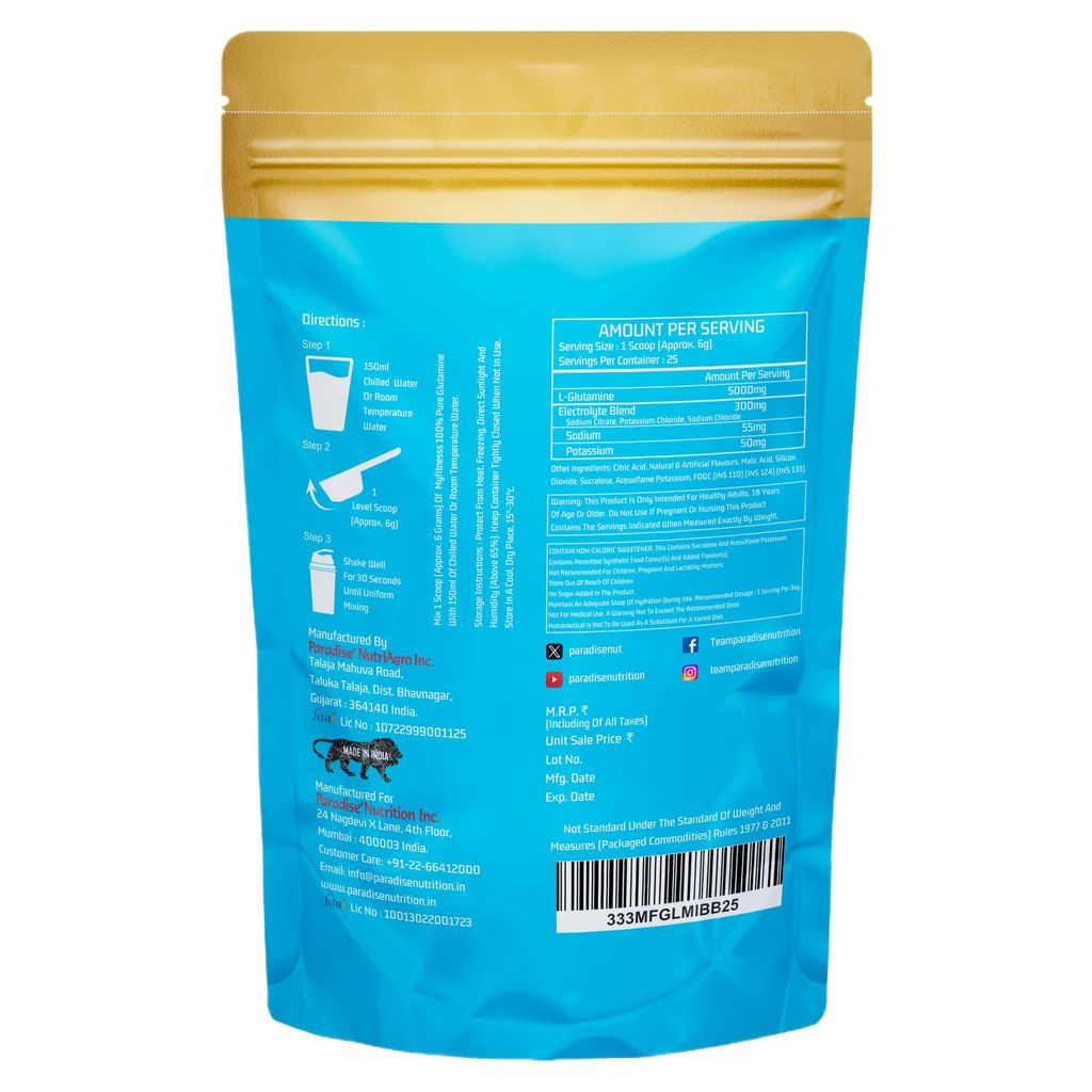 Myfitness 100% Pure Glutamine | 150g | Flavoured Glutamine Powder | 5000mg Per Serving | With Added Electrolytes view 2