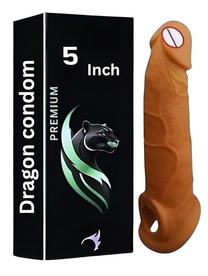 Premium Reusable Condom - 5 Inch - Unleash the Dragon