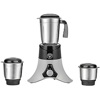 Starly TriGrind 750 Watt Mixer Grinder with 3 Stainless Steel Jars 3 Speed Control Pulse Function Heavy Duty Motor ABS Body Grey