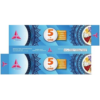 Navamallika Agarbatti 5 In 1 Multi Fragnannce, Chandan, Lavender, Mogra, Pineapple, Rose (200, Set Of 2) view 2