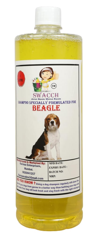 Swacch Shampoo Specially Formulated for Beagle (1 Litre) Lemon view 2