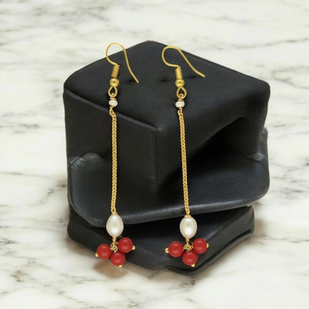 Sri Jagdamba Pearls Klara Pearl Earrings For Women Girls