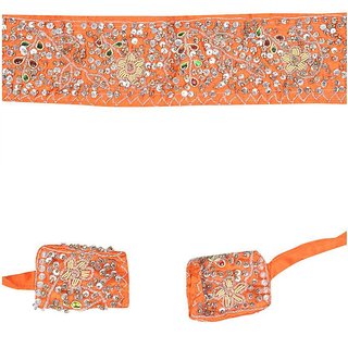 (YES TEN ORANGE )SATAN Bead Work Belt (Party Belt) view 2