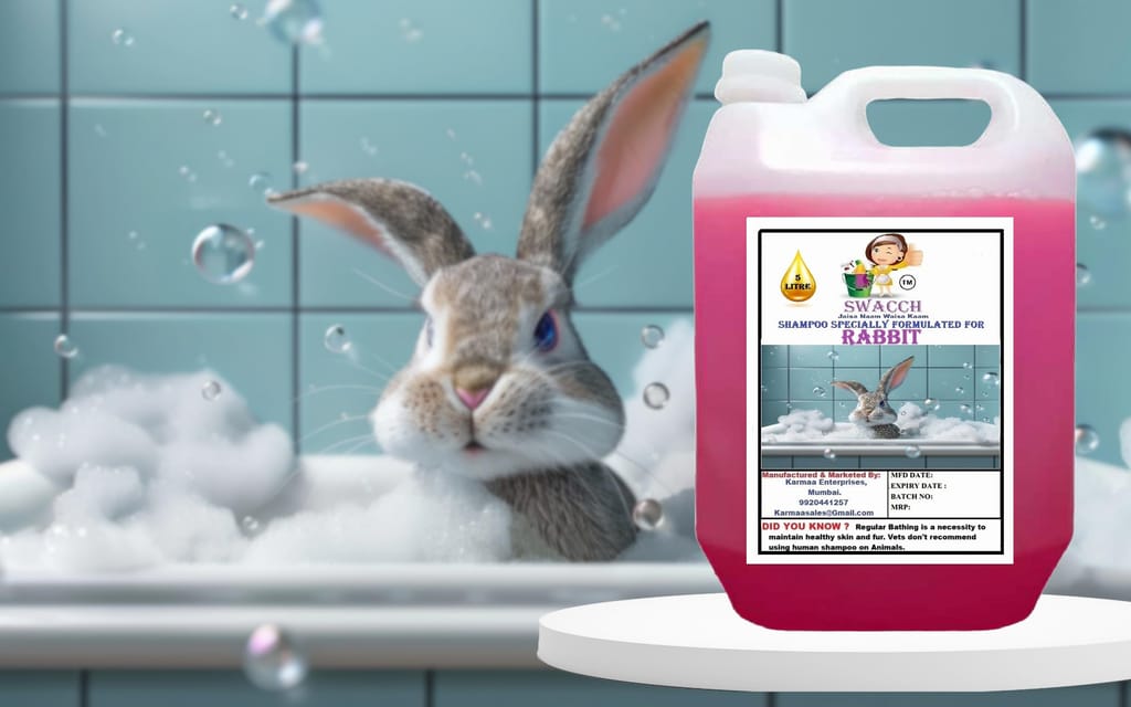 Swacch Shampoo Specially Formulated for Rabbit (5 Litre) Rose view 2